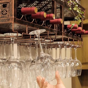 Soporte de Pared para Copas de <span class=keywords><strong>Vino</strong></span> Tinto, Diseño Moderno, Marca Wolff, Capacidad para Más de 24 Copas, Adorno para Cocina y Bar - Product Image 4