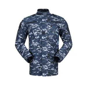 Dark digital ocean color men's ACU uniform