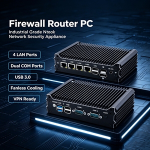 Mini PC Industriale Fanless N100 N150 N305 4x2.5G Intel LAN RS232 RS485 Firewall VPN Gateway Router IoT <span class=keywords><strong>VES</strong></span> <span class=keywords><strong>A</strong></span> e Montaggio su Guida DIN - Product Image 1