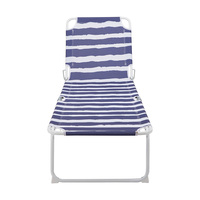 Fauteuil de plage réglable, imperméable, pliable et inclinable, pour l'extérieur, lit de plage, imperméable, Oxford, 1 place