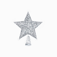 Zhengtian personnalisé grand extérieur étanche 29Cm 50Cm blanc arbre de Noël Topper étoile pour Pvc décoration d'arbre de Noël