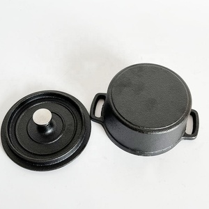 Mini marmite <span class=keywords><strong>en</strong></span> <span class=keywords><strong>fonte</strong></span> avec couvercle pour soupes, macaronis, fromage, légumes et plats – Offre spéciale - Product Image 3