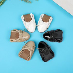 <span class=keywords><strong>Scarpe</strong></span> Classiche <span class=keywords><strong>Eleganti</strong></span> da Donna con Fiocco e Tacco Piatto in Pelle PU Morbida per Guida e Gravidanza, <span class=keywords><strong>Comode</strong></span> Ballerine da Donna - Product Image 5