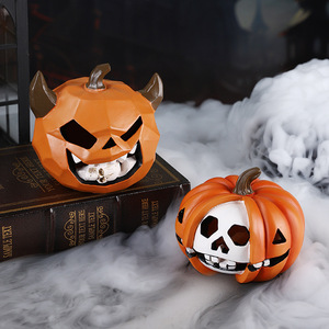 Figura de Resina de Calavera de Calabaza de Halloween de Mystic Arts, Adorno Moderno y Sencillo para Escritorio, Decoración Festiva - Product Image 2