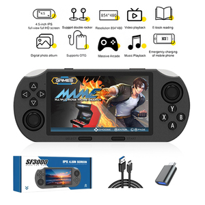 SF3000 หน้าจอ 4.5 นิ้ว 64G เรโทร ย้อนยุค คอนโซลเกมพกพาไร้สายแบบพกพา โอเพ่นซอร์ส 15000 เกมในตัว 3000mAh - Product Image 1