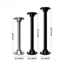Pieds de table de camping OEM ODM FUTU à installation facile, conception anti-desserrage, résistants aux chocs routiers, pour camping-car, yacht, bateau, table à manger