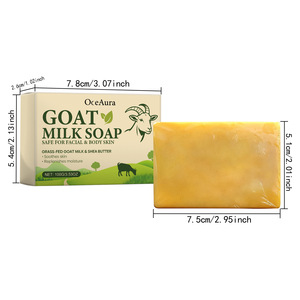 <span class=keywords><strong>Savon</strong></span> artisanal au <span class=keywords><strong>beurre</strong></span> de karité et au lait de chèvre OCEAURA, soin de la peau, nettoyage en profondeur, hydratant, nourrissant, en gros, marque privée, 100g - Product Image 6