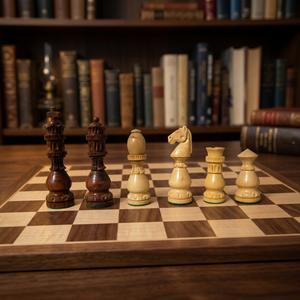 Handmade Wooden <b>Chess</b> Pieces <b>Set</b> Carved Vintage Style For Playing Unisex - Product Image 2