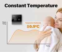 Thermostat numérique électrique 16A avec programmation hebdomadaire, contrôle tactile, verrouillage enfant et régulation précise de la température pour le chauffage domestique