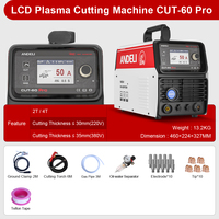 ANDELI CUT-60 PRO CNC 220V Monophasé Triphasé & 440V LCD Découpeur Plasma à Arc Pilote Non-HF