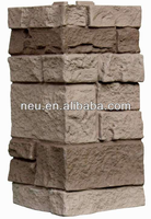 Panneau mural en pierre artificielle PU imperméable et ignifuge de conception moderne NEU pour piliers et colonnes intérieurs et extérieurs