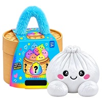 Ensemble de jouets souples en coton PP rembourrés en forme de boulette, avec panier de cuisson vapeur, pour le soulagement du stress, unisexe, à partir de 3 ans