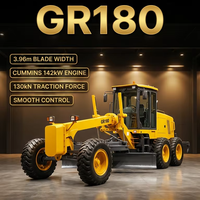 Niveleuse à moteur GR180 180HP de marque supérieure, originale et officielle pour la construction routière