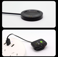 Câble de charge magnétique portable pour montre connectée, base de chargeur USB avec distance entre broches de 3 mm et 4 mm pour bracelet intelligent T500 Plus T900