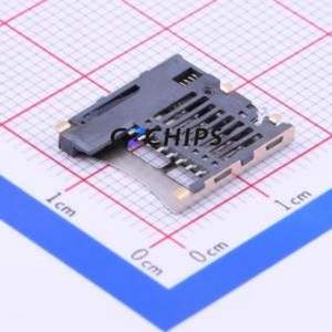 XKTF-001B SD Card / Memory Card Connector SMD Connector Plug-In Type MicroSD Card (TF Card) Card Holder 1.88mm - Product Image 2