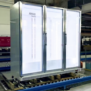 Congélateur vertical commercial COLDSTAR BXA1680-3M à porte vitrée transparente, 3 portes, température unique, avec système de refroidissement par ventilateur et dégivrage automatique - Product Image 1