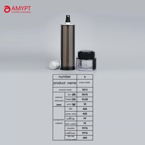 Chai Rỗng Hình Bầu Dục 30Ml 60Ml Với Chai Xịt Mỹ Phẩm Chai Bơm Kem Dưỡng Da - Product Image 4