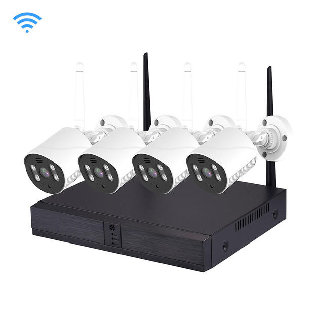 Xmeye Outdoor 1080P IP Camera Night Vision 4 Channel NVR Wireless System CCTV Surveillance Security WIFI NVR Kit