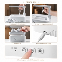 Diffuseur d'arômes en forme de goutte de pluie avec logo personnalisé OEM, humidificateur d'huiles essentielles sous marque privée, fabricant en gros pour les acheteurs de marques