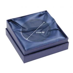Caja de joyería azul con ventana 56043, embalaje de regalo cuadrado para anillos, collares y pulseras - Product Image 3