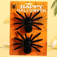 Boneka Plushies 4 Inci 10cm Mainan Laba-laba Plush Dekorasi Halloween Boneka Laba-laba untuk Halloween