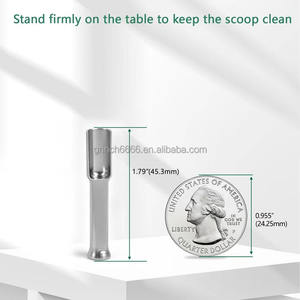 Mini <span class=keywords><strong>cuchara</strong></span> de acero inoxidable con herramienta de apisonamiento, <span class=keywords><strong>cuchara</strong></span> de capacidad de 0,1 <span class=keywords><strong>gramos</strong></span> para uso multiusos azúcar sal polvo especias para Cocina - Product Image 6