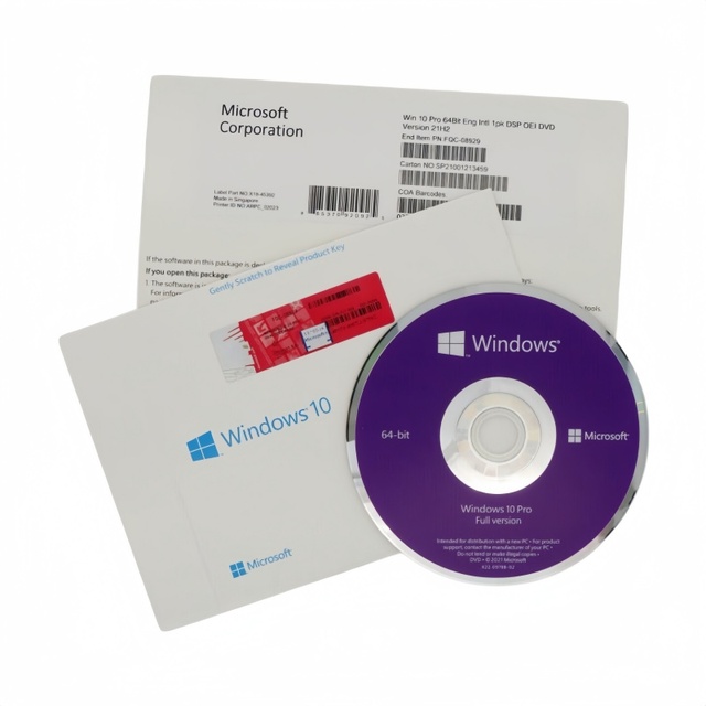 For Windows 10 Pro OEM DVD Full Package 100% Online Activation Win 10 Professional  OEM Key DVD Pack Fast Shipping