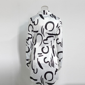 Vestidos Camiseros Estampados Cómodos de Manga Larga para Mujer, Nueva Colección de Moda - Product Image 4