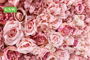 Wall Wedding Flowers GNW Peony Rose Flower Wall Hanging Flower Arrangement Backdrop For Wedding