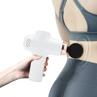 Mini pistolet de massage USB portable, appareil de massage des fascias, relaxation musculaire avec chaleur, visage et corps, 6 vitesses