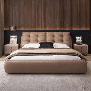Cama Moderna Baoto con Almacenamiento, Madera de Pino Sólida, Tamaño Completo, Muebles para Dormitorio - Product Image 1