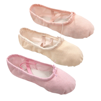 Chaussons de danse en toile pour enfants, chaussons de ballet en satin pour femmes, chaussures de pratique de haute qualité pour ballerines