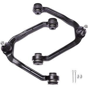 Bras de suspension supérieur avant avec rotule, neuf, garantie 12 mois, pour Chevy Silverado Sierra 1500 99-06, acier noir, 2-4 pouces - Product Image 1