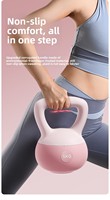 Kettlebell souple en PVC pour femmes, usage domestique, 6 kg, pour le renforcement des hanches et le remodelage corporel, équipement d'exercice souple, haltère