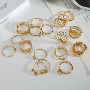 Đồ trang sức bằng thép không gỉ Zircon không phai xuyên biên giới Châu Âu Mỹ phong cách Titan vòng thép thích hợp nữ thiết kế - Product Image 4