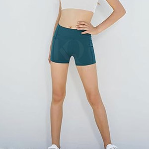 Shorts Deportivos de Cintura Alta para Mujer, Ligeros, de Secado Rápido, Ecológicos, con Tela de Spandex/Poliéster para Entrenamiento en Gimnasio - Product Image 5