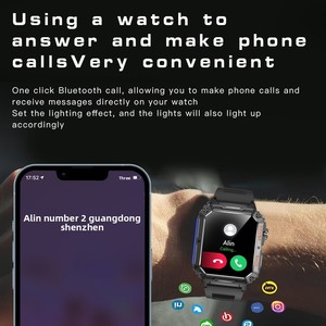 Reloj Inteligente con Monitor de Salud, Frecuencia Cardíaca, Oxígeno en Sangre, Resistente al Agua IP67, Recordatorio de Mensajes SOS, Cámara Remota, Rastreador de Actividad Física - Product Image 4