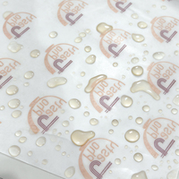 Papier d'emballage en papier sulfurisé imprimé sur mesure pour shawarma, kebab, sandwich, biscuit, pain, emballage de restauration rapide