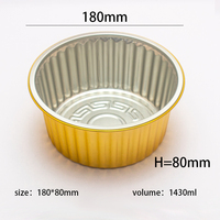 Moule à cupcakes en aluminium de 5 oz avec couvercles pour boulangerie française, pâtisserie, emballage individuel de gâteaux gastronomiques, boîte argentée