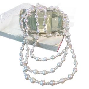 Best-Selling <b>Live</b> <b>Streaming</b> Natural Pearl Necklaces Versatile 160cm Length Starry Sky Inspired Sweater Chain - Product Image 5