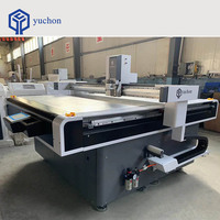 Plotter de corte plano fijo Yuchon 1625L con cámara para vinilo, pegatinas y cajas impresas