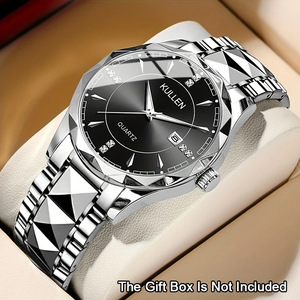 Montre pour homme - un symbole de sophistication ; montre mécanique non adaptée ; calendrier professionnel avec bracelet en acier - Product Image 3