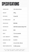 Plateforme de présentation mains libres avec scanner, support réglable et câble USB pour comptoirs de magasin, commandes en gros