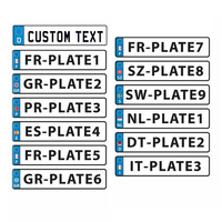 Machine à embosser les plaques d'immatriculation en aluminium galvanisé pour voitures belges, prix fabricant, décoration automobile