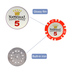 14g赌场黑杰克蒙特卡洛粘土金属税扑克筹码集纸牌游戏的扑克筹码 - Product Image 3