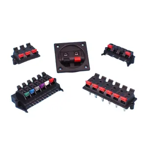 Speaker terminal block connector solder 4pin power connector 3.5 audio connector speaker push terminal