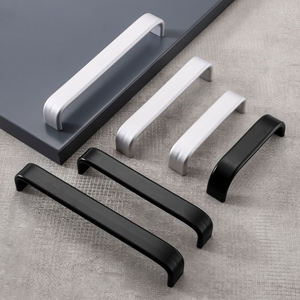 Laci kabinet ruang padat berbentuk U, Laci sederhana Matte hitam untuk penyimpanan sepatu, Penyimpanan perangkat keras furnitur - Product Image 1