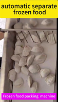 Par convoyeur Machine à emballer automatique de pesage de pépites de poulet frit en morceaux pour les boulettes d'aliments surgelés et non par balance combinée