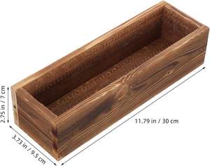 <span class=keywords><strong>Jardinière</strong></span> rectangulaire en bois rustique personnalisée pour l'extérieur pour une utilisation en ferme et dans le jardin avec lotion aux huiles essentielles crème pour le visage - Product Image 5