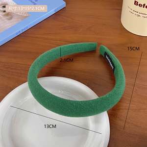 الجملة الصين الخريف الاطفال الفتيات سيدة diy إكسسوارات الشعر نسيج القطن المغطاة منقوشة الحرير هيرباند واسعة عادي الحرير عقال - Product Image 5